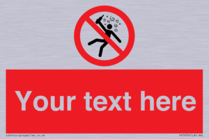 Custom prohibition Not for people in the state of intoxication